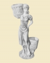 Скульптура бетонная для фонтана девочка с корзинками(букл)